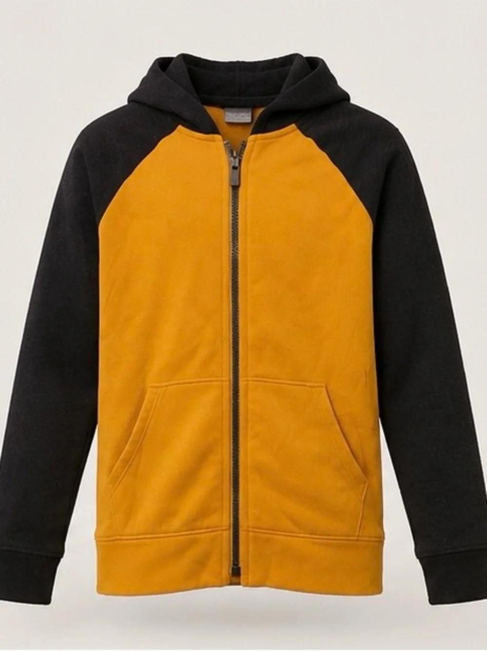Old Navy Kids Size 5T Colorblock Hooded Zip Jacket in Yellow and Blue